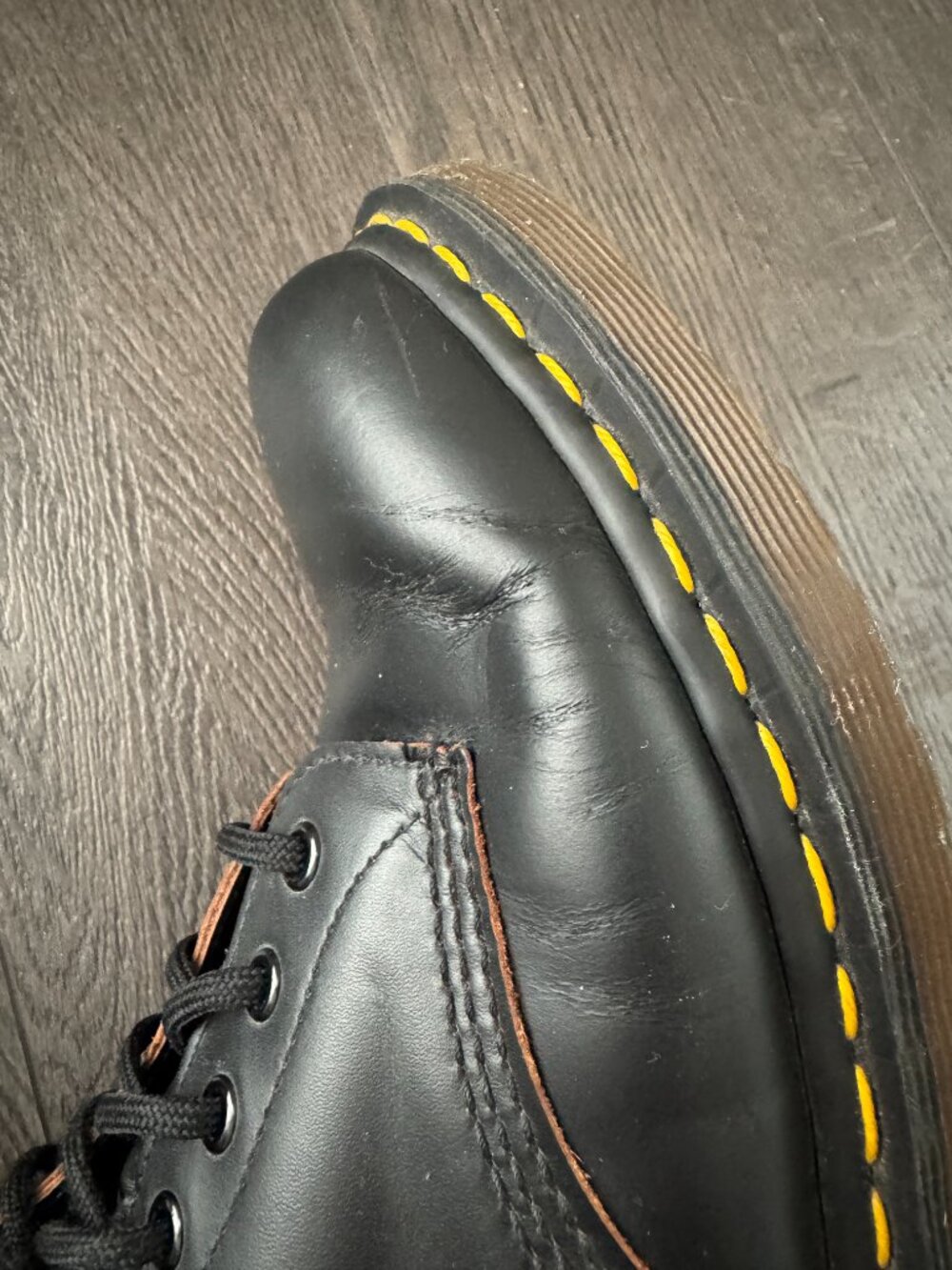 DOC MARTENS 1460 BLACK BOOT SIZEUS 9 MENS MADE IN ENGLAND - Picture 9 of 16